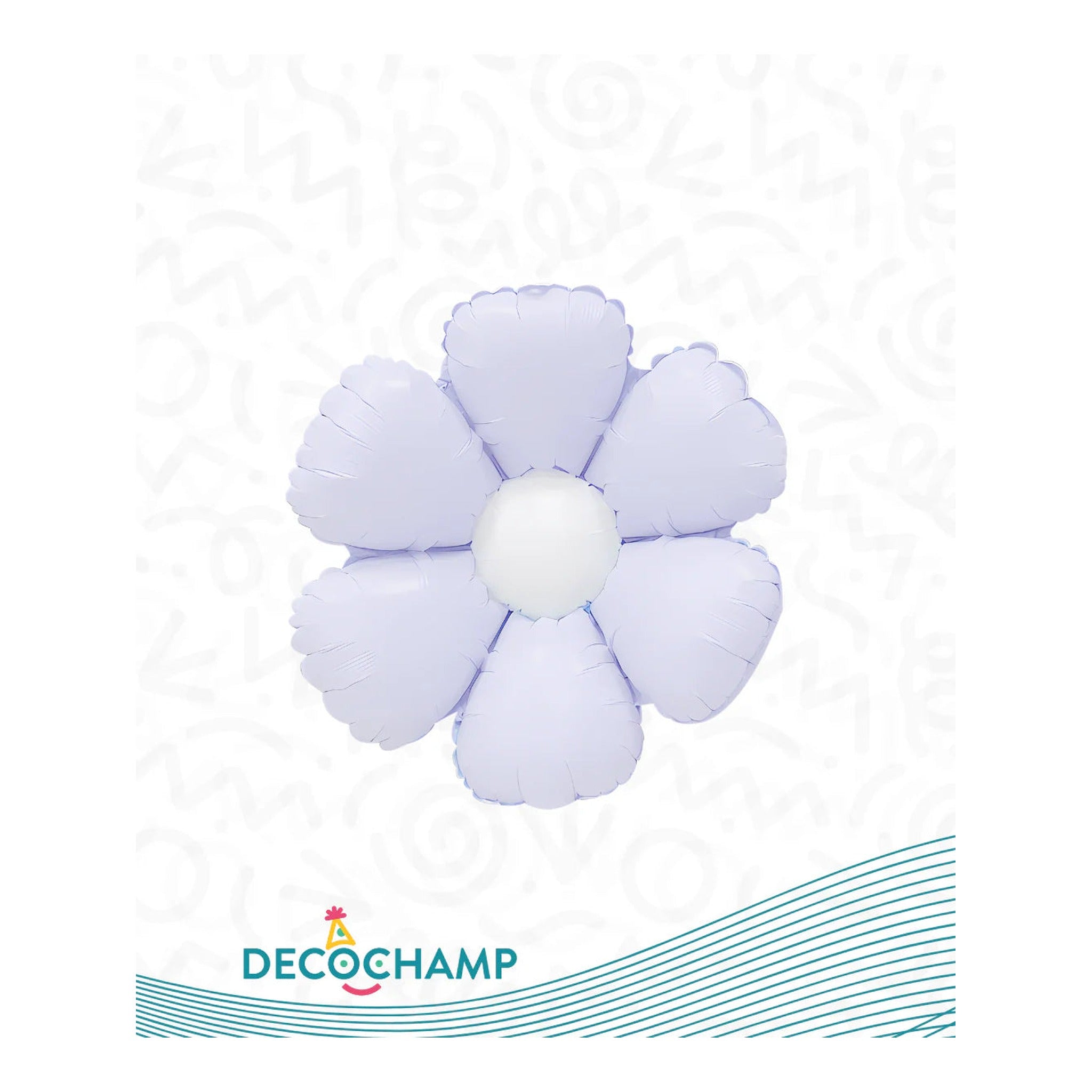 Decoration Flower Lilac Foil Balloon 24"